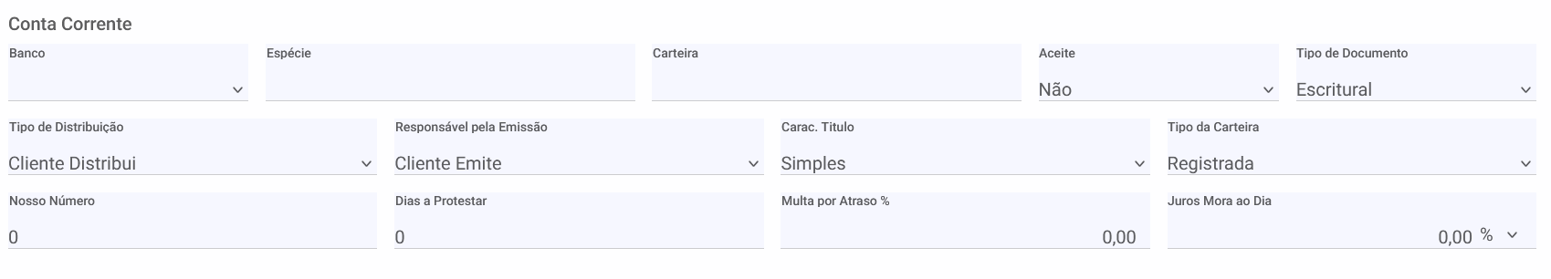 Bancos - conta - corrente