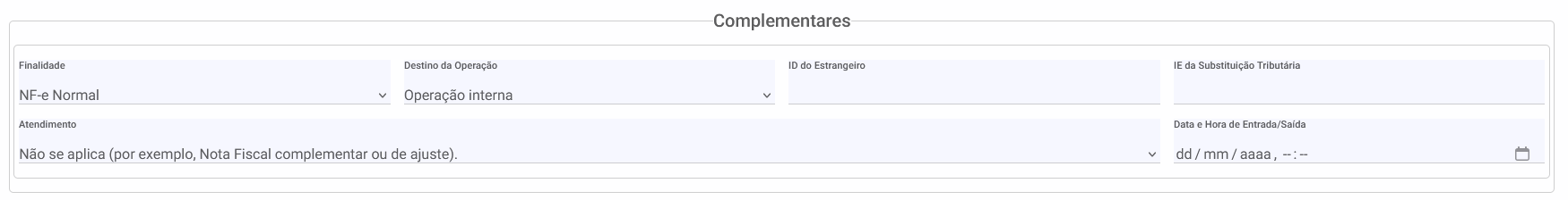 nfc-e - Complementares