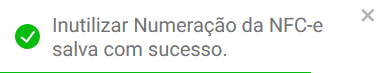Inutilizado - Sucesso