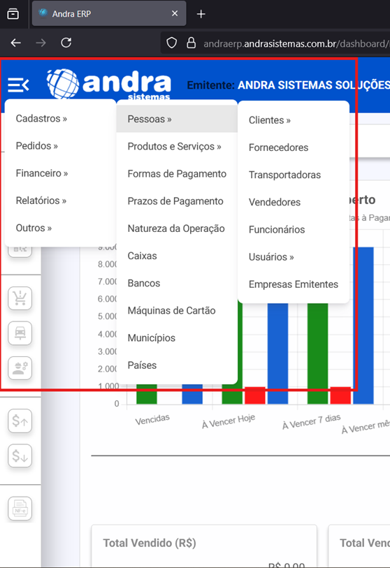 Menu Topbar