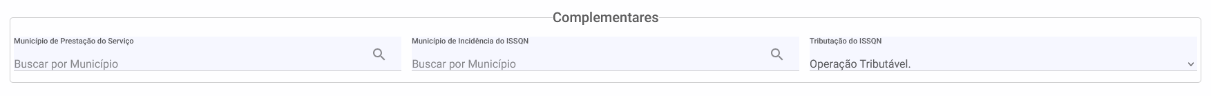 nfs-e - Complementares