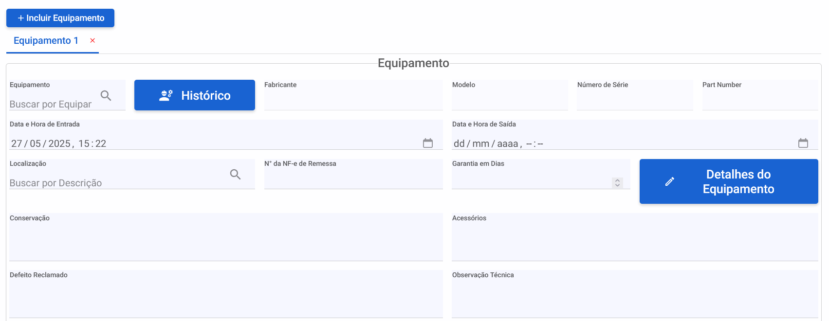 os-equipamentos - Produtos