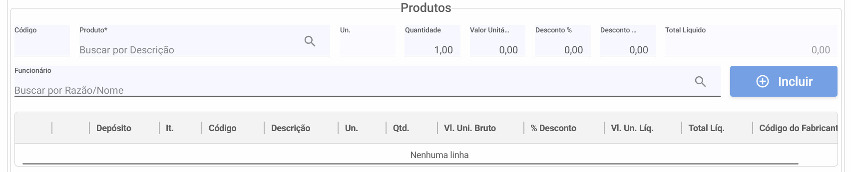 os-equipamentos - Produtos