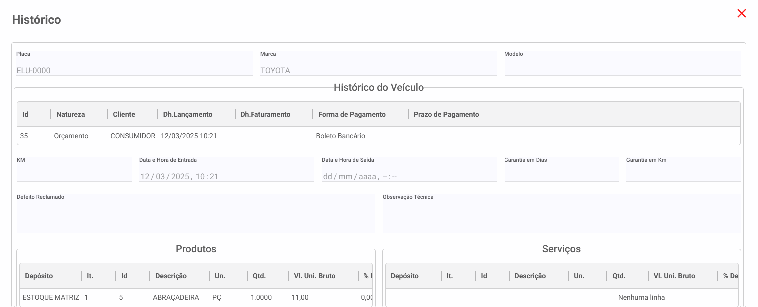 os-veiculos - Produtos