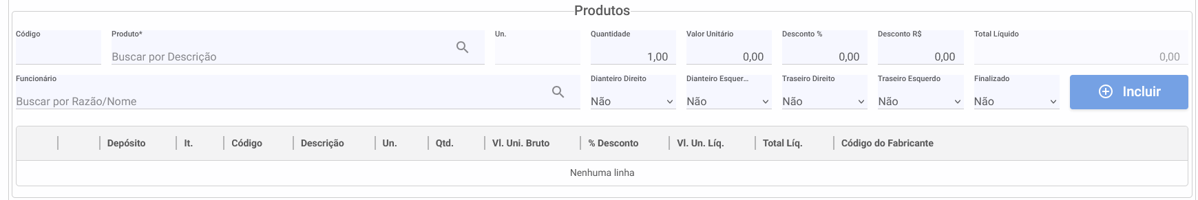 os-veiculos - Produtos