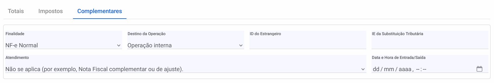 compras - Complementares