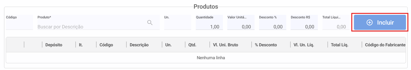 Vendas - Produtos