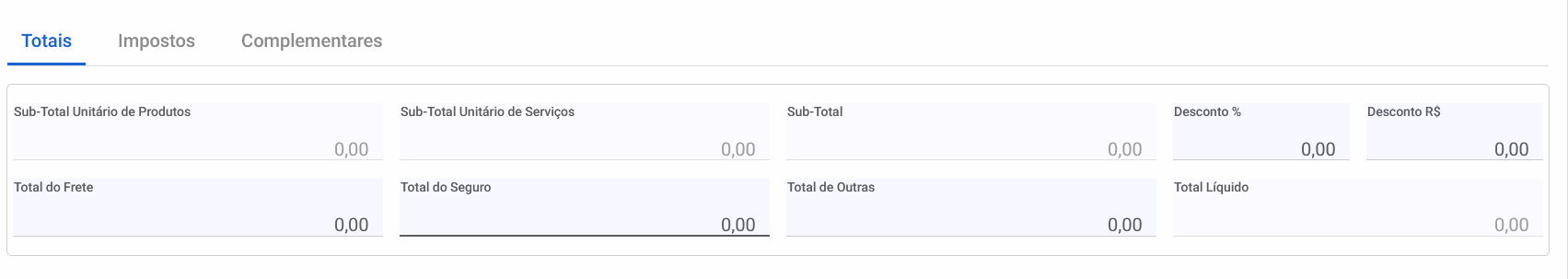 Vendas - Totais