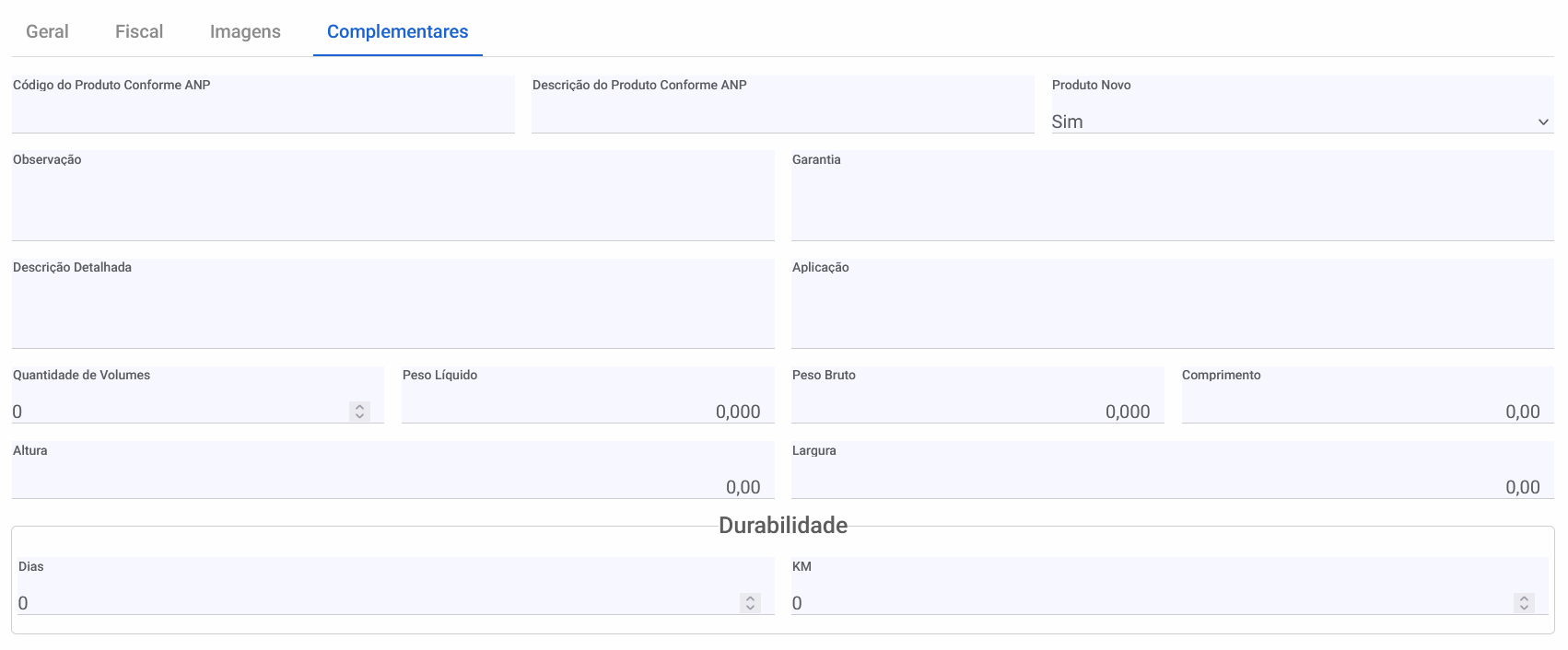 Produtos - Complementares