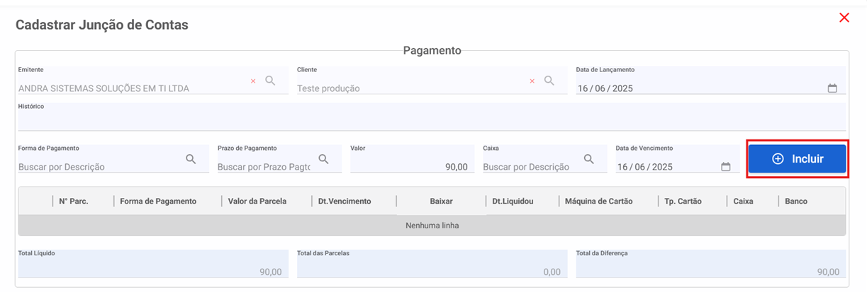 Contas de Receber/Pagar - Dividir