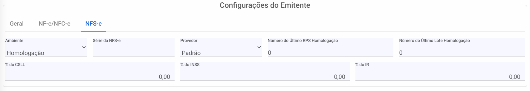 Emitentes - Específico